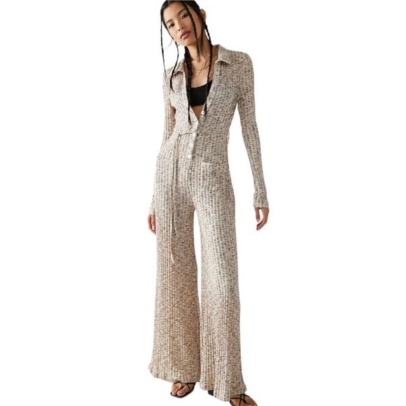 Free People Pants - Free People Lost in Space Jumpsuit Size Medium